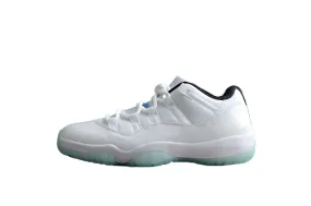 AIR JORDAN 11 RETRO LOW WHITE/WHITE/BLACK/LEGEND BLUE