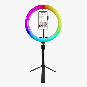 10" LED Ring Light Portable Zoom Meeting Desk RGB - Unicorn