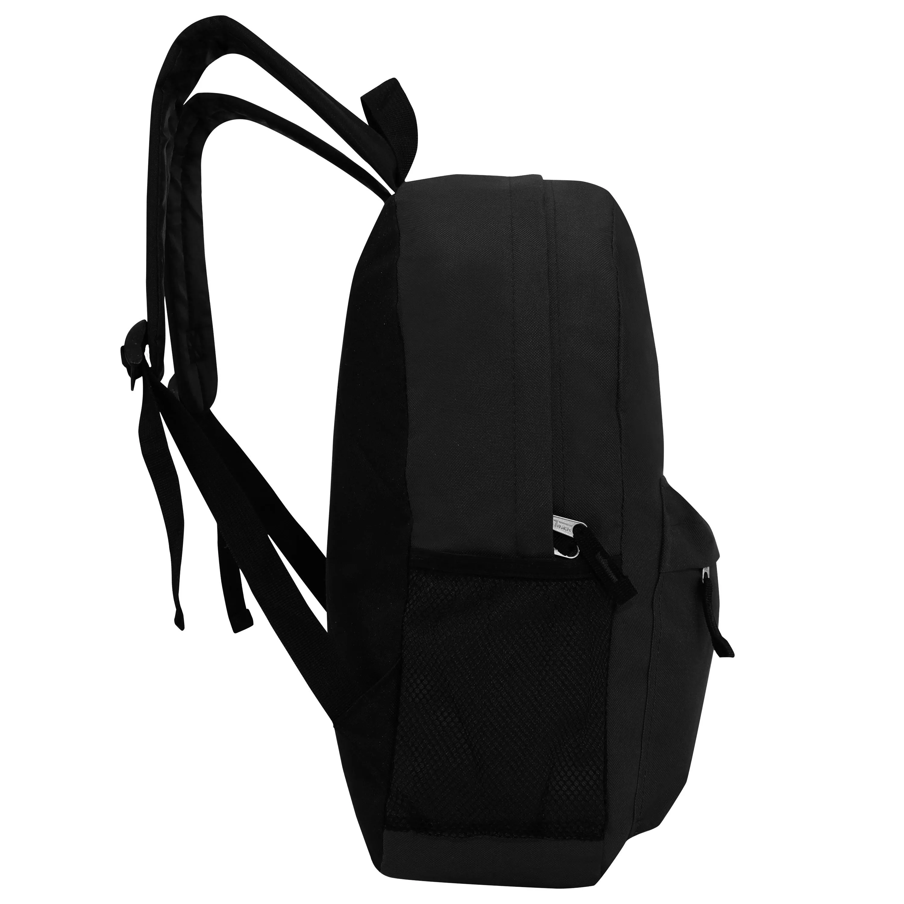 17" Kids Wholesale Backpacks In Black | Bulk Case of 24 Bookbags