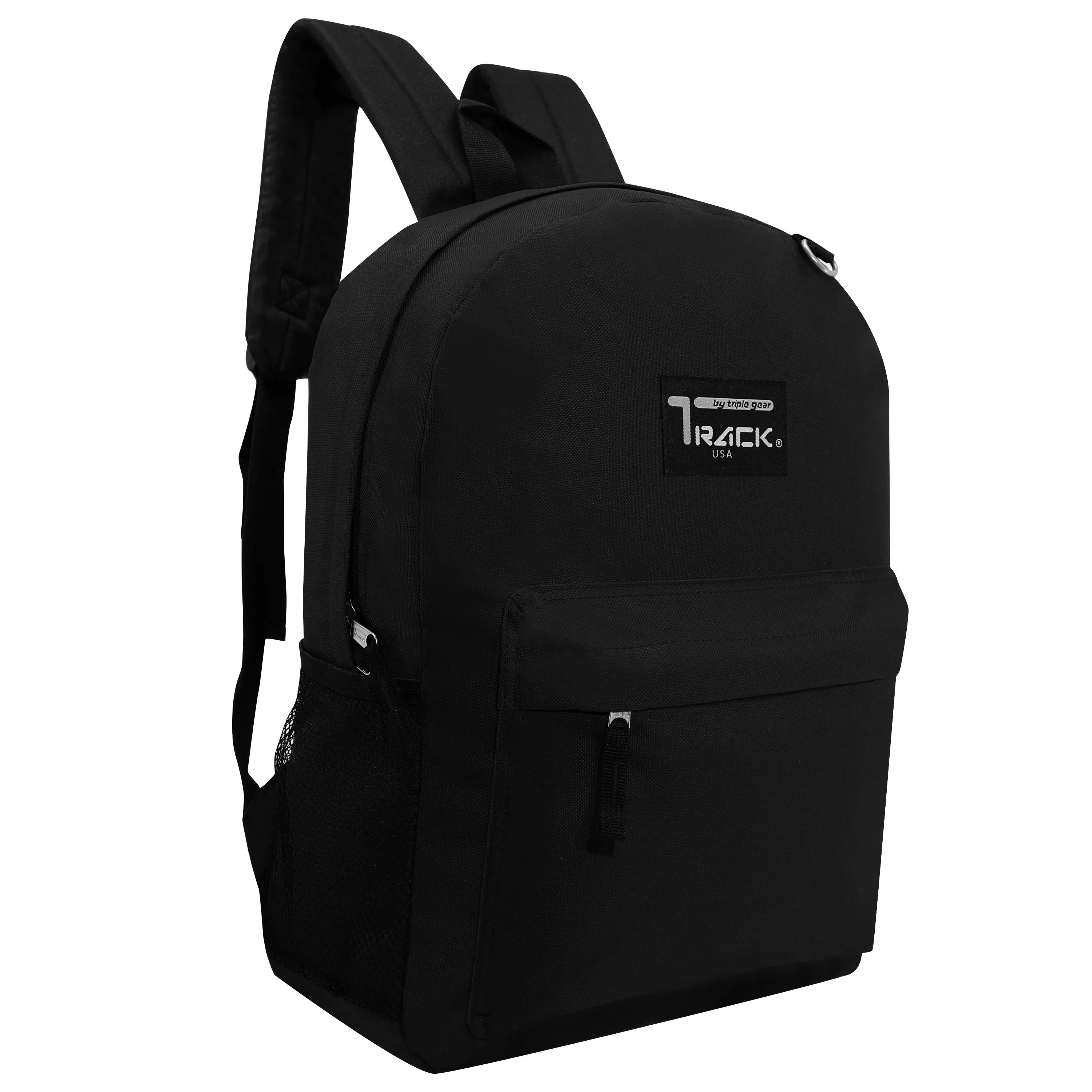 17" Kids Wholesale Backpacks In Black | Bulk Case of 24 Bookbags