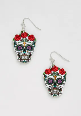 A Love Eternal Calavera Dangle Earrings