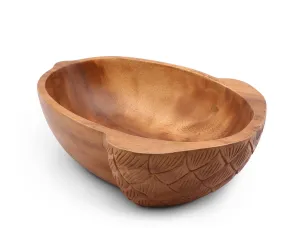 Acorn Shape Acacia Wood Salad  Bowl Large