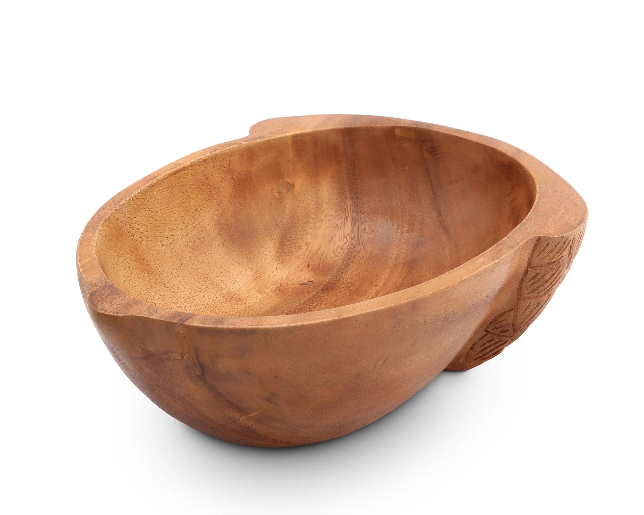 Acorn Shape Acacia Wood Salad  Bowl Large