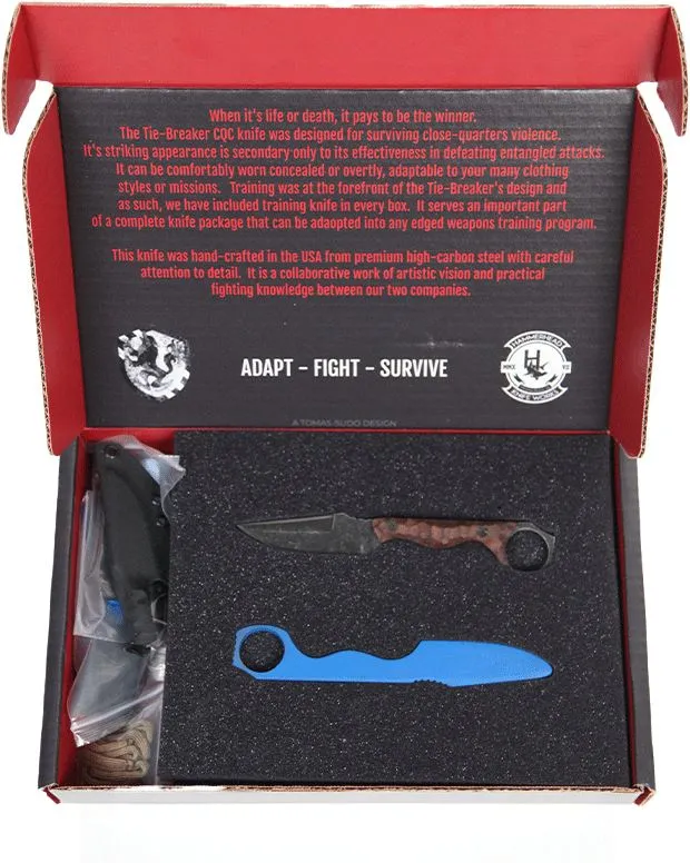 ADC Tie Breaker CQC Knife Kit DE - Walnut