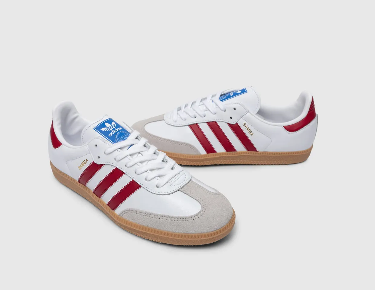 adidas Originals Samba OG White / Collegiate Burgundy - Gum