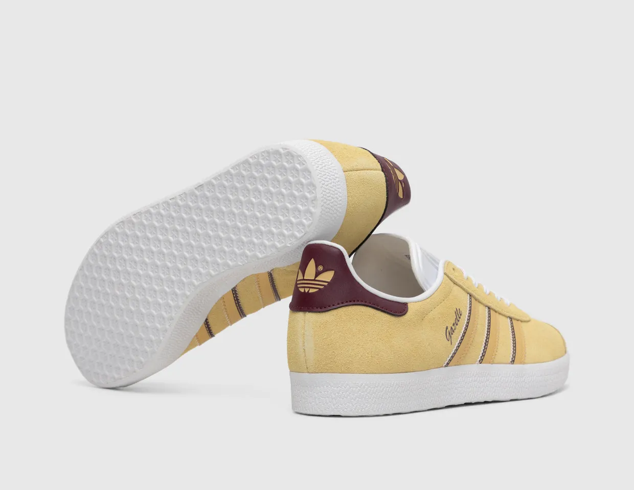 adidas Originals Women's Gazelle Almost Yellow / Oat - Maroon