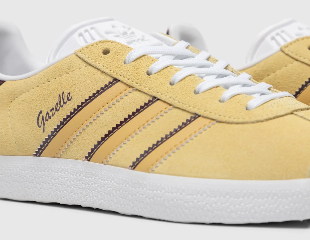 adidas Originals Women's Gazelle Almost Yellow / Oat - Maroon