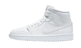 Air Jordan 1 Mid White Snakeskin