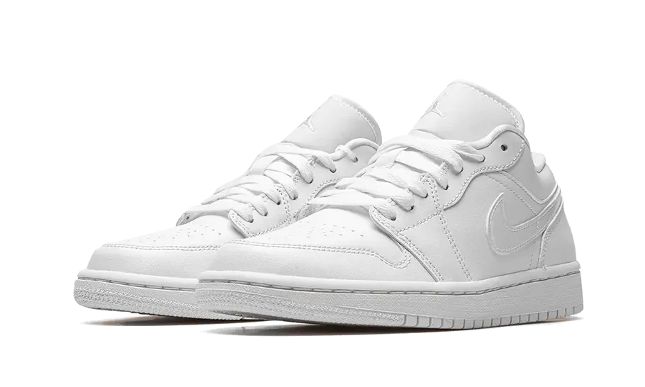 AirJordan 1 Low Triple White Patent Swoosh (2022)