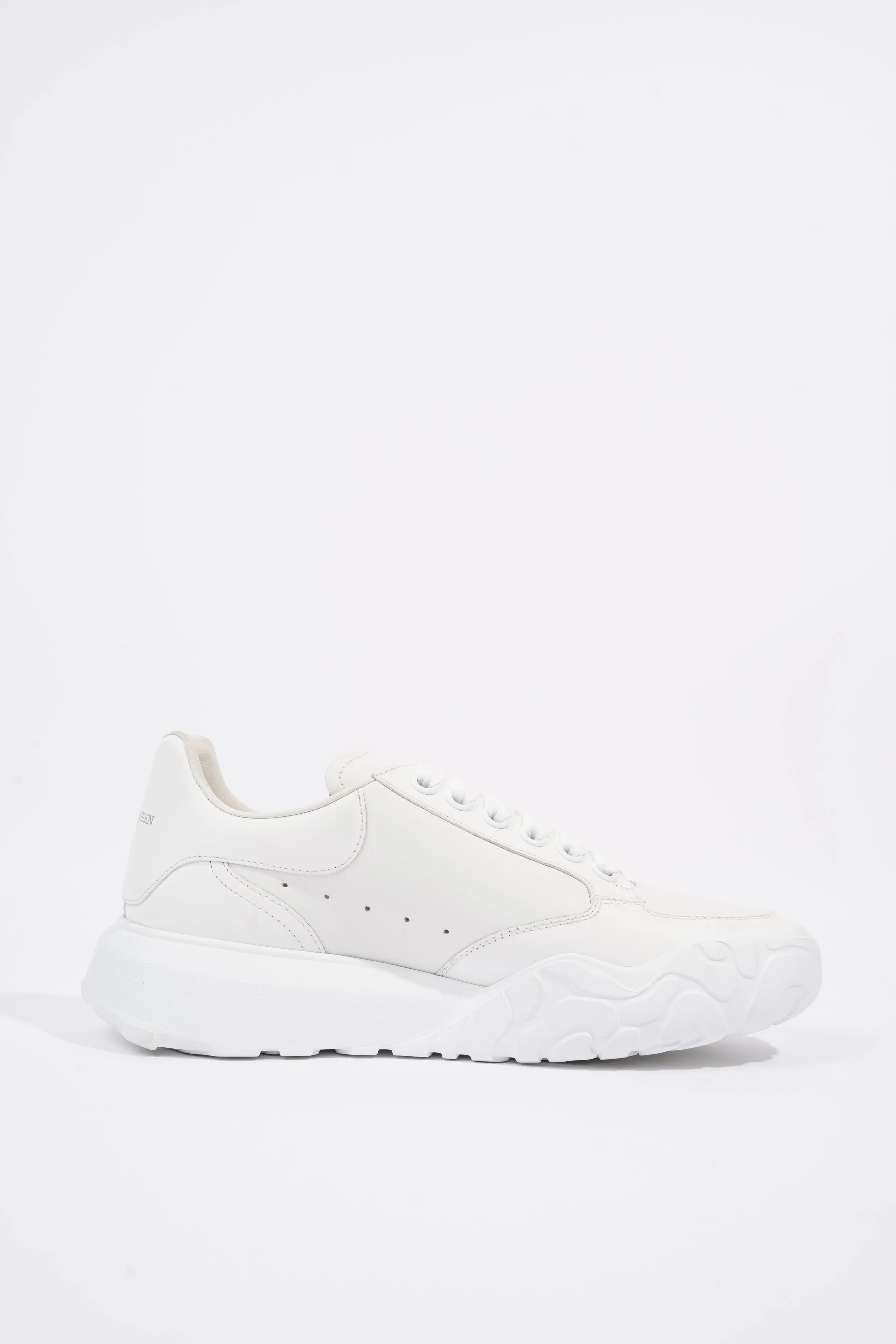 Alexander McQueen Womens Oversized Court Trainers White EU 39.5 / UK 6.5