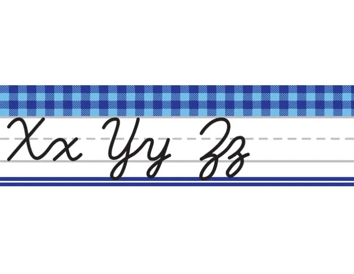 Alphabet Line Cursive Dnealian | Southern Charm | UPRINT | Schoolgirl Style