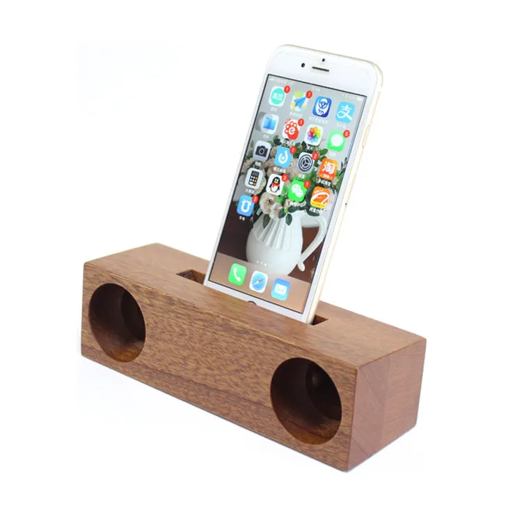 Amplifier Bamboo mobile phone speaker stand Eco-friendly