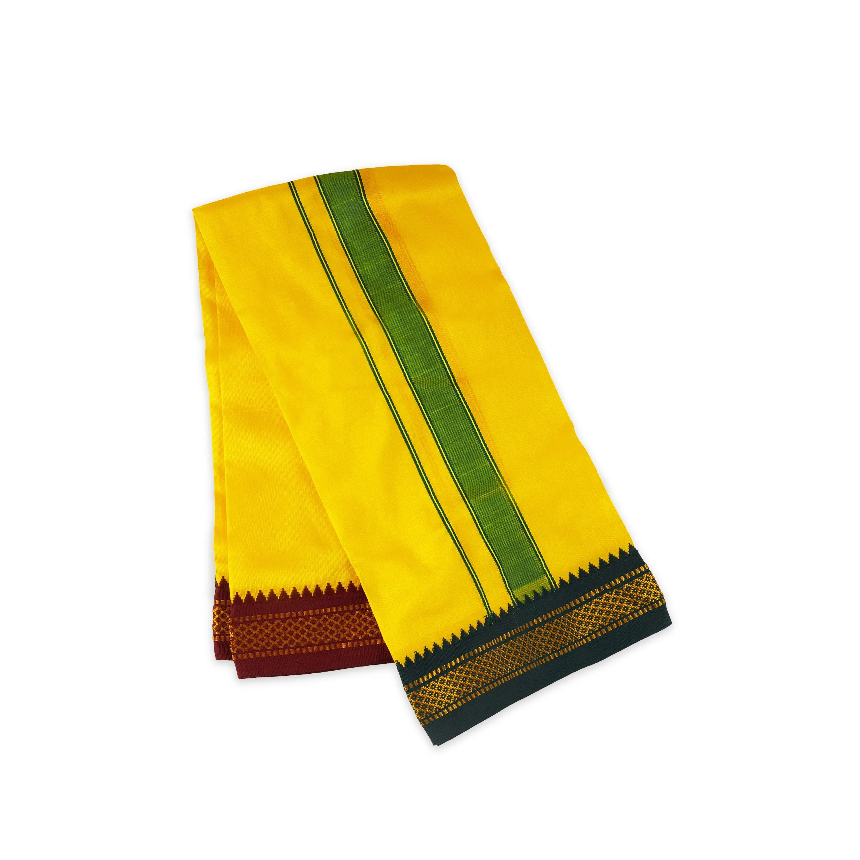 Angavastram | Silk Checked Multicolour Thundu/ Angavastra for Men/ Assorted Colour