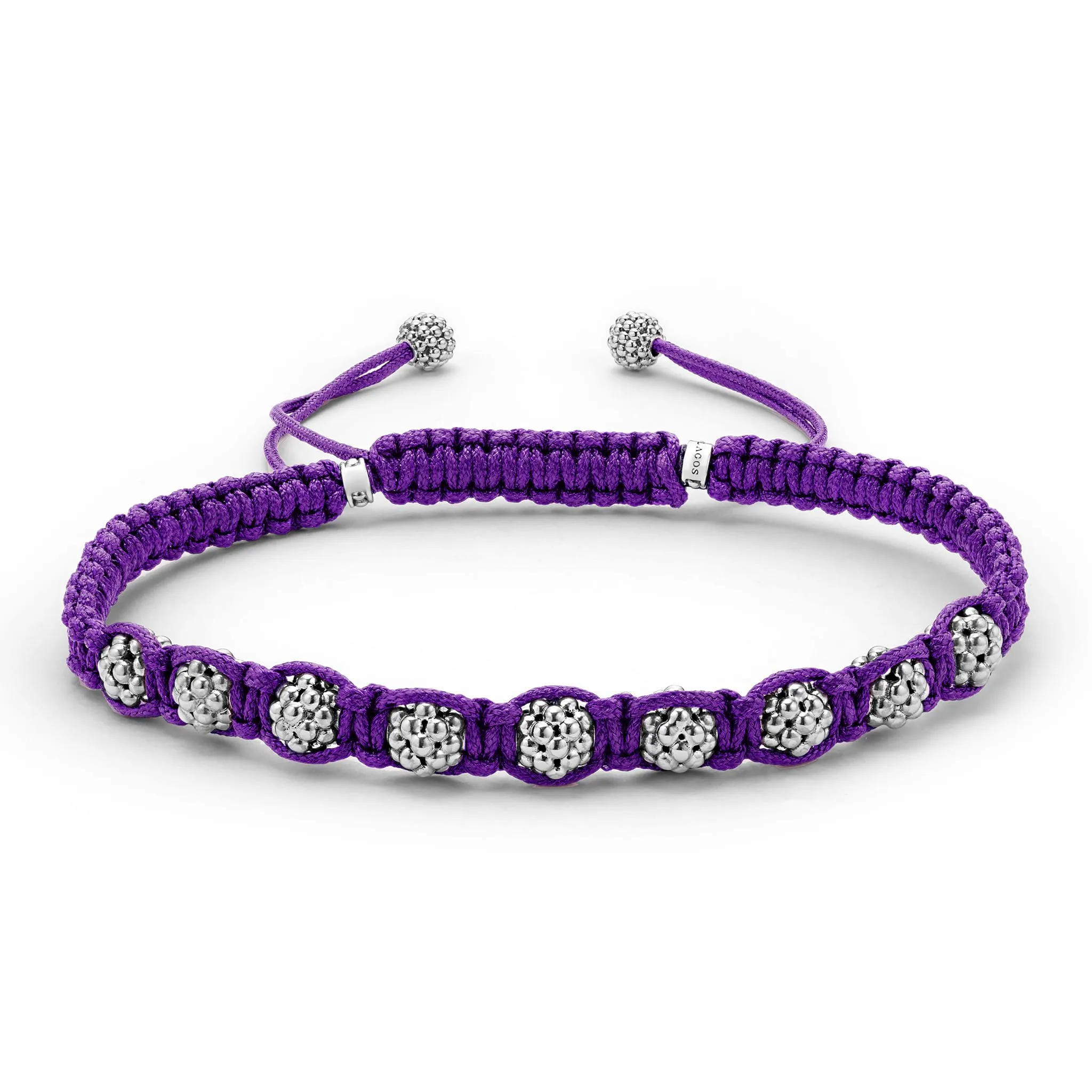 Anthem Purple Macrame Bracelet