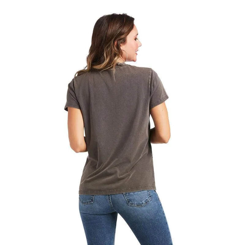 Ariat Women's Ariat Boot Charcoal Tee 10039542