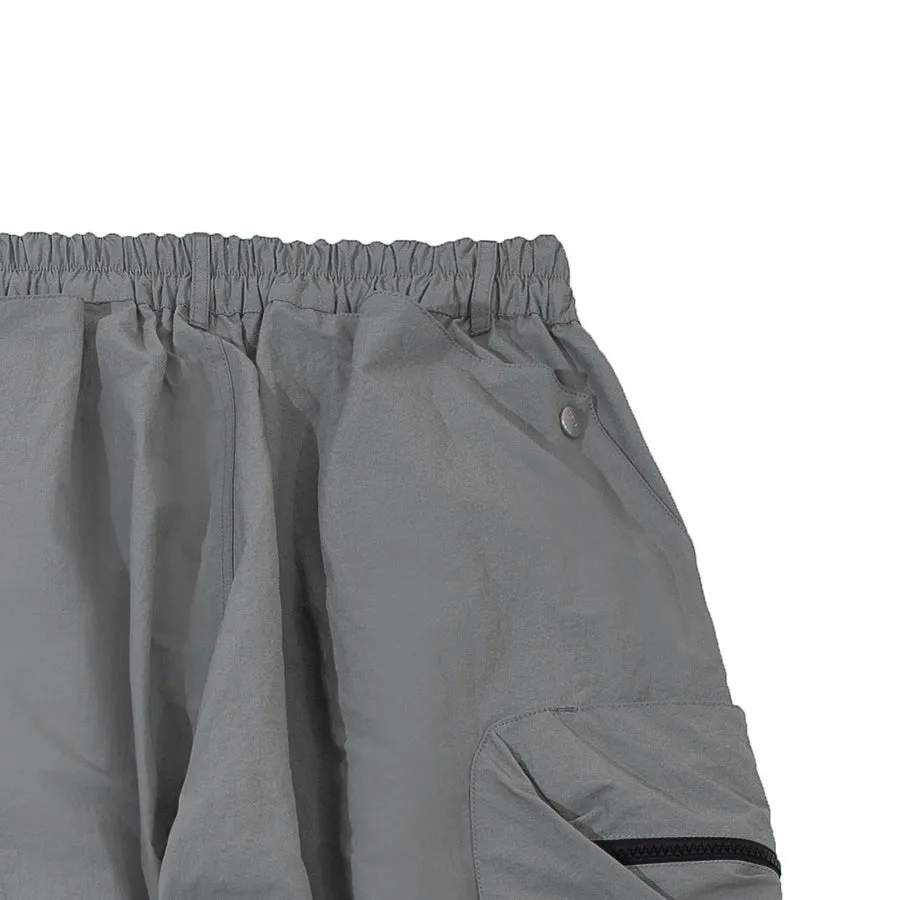 A[S]USL NYLON SQUARE POCKET PANTS-GREY