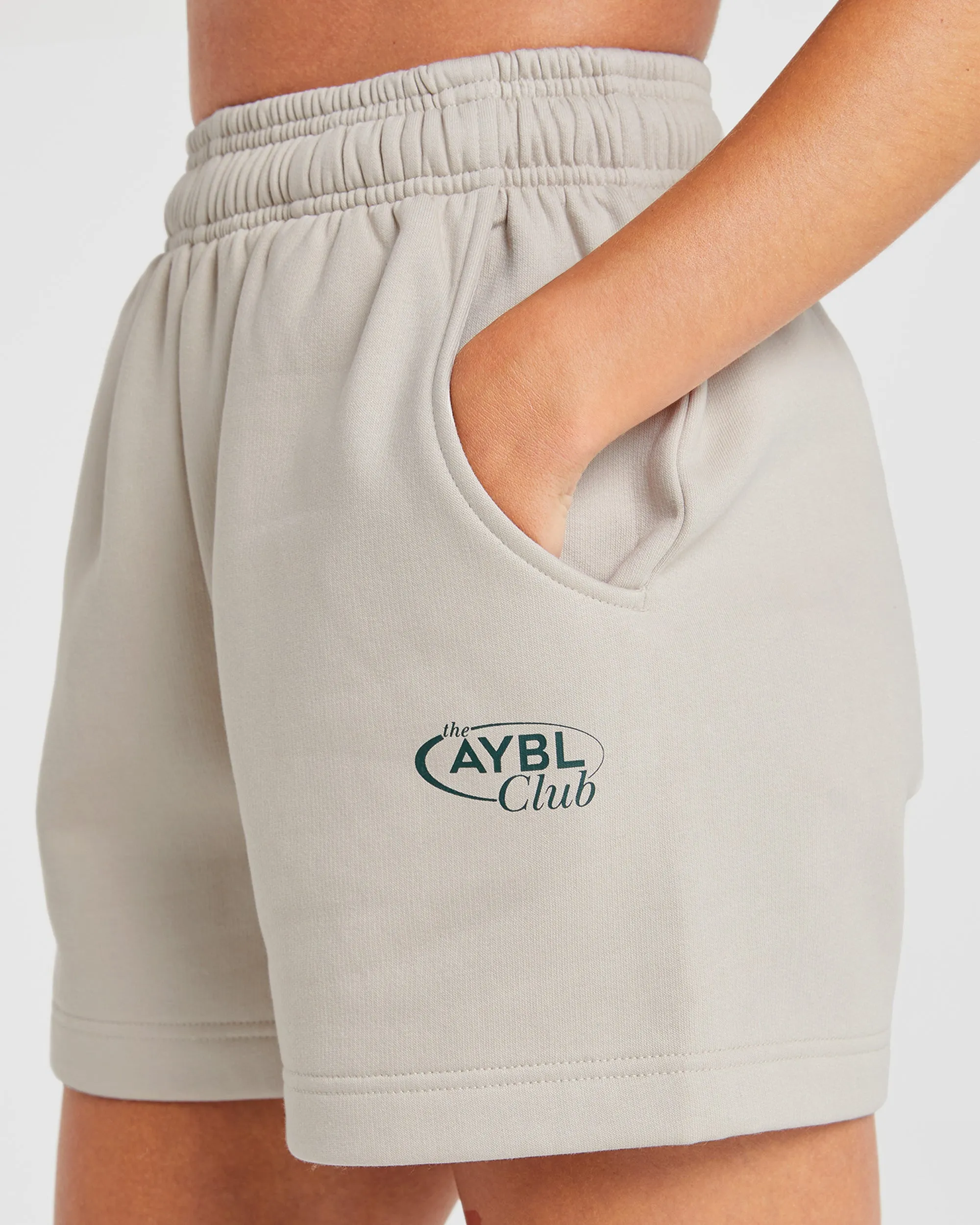 AYBL Club Shorts - Sand/Green