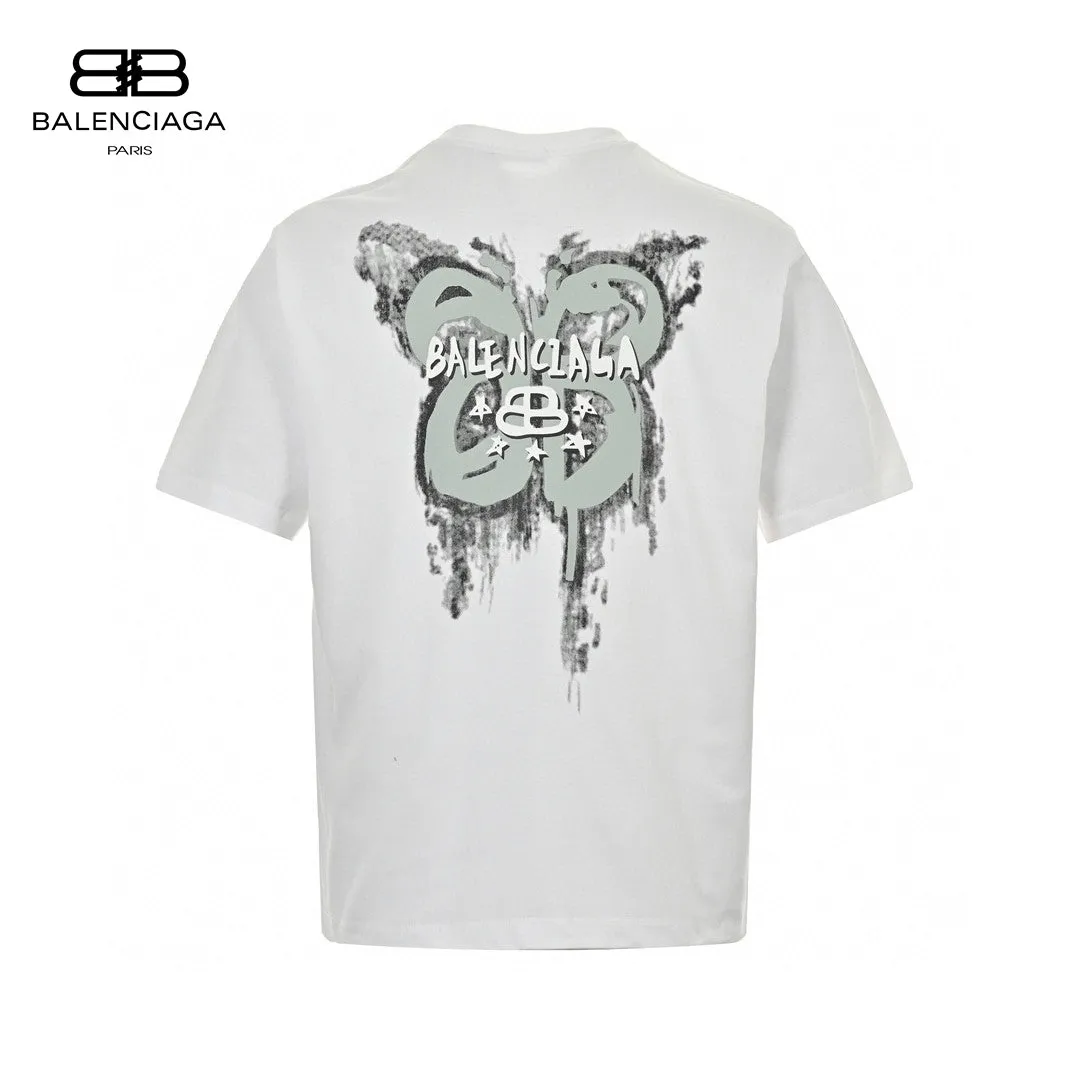 Balenciaga Paris Graphic T-Shirt (White)