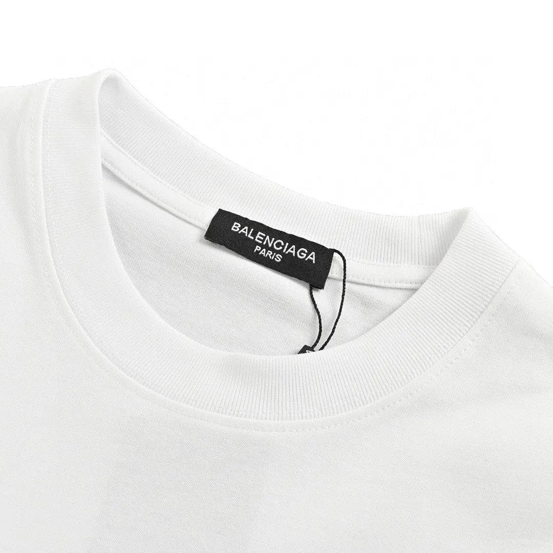 Balenciaga Paris Graphic T-Shirt (White)