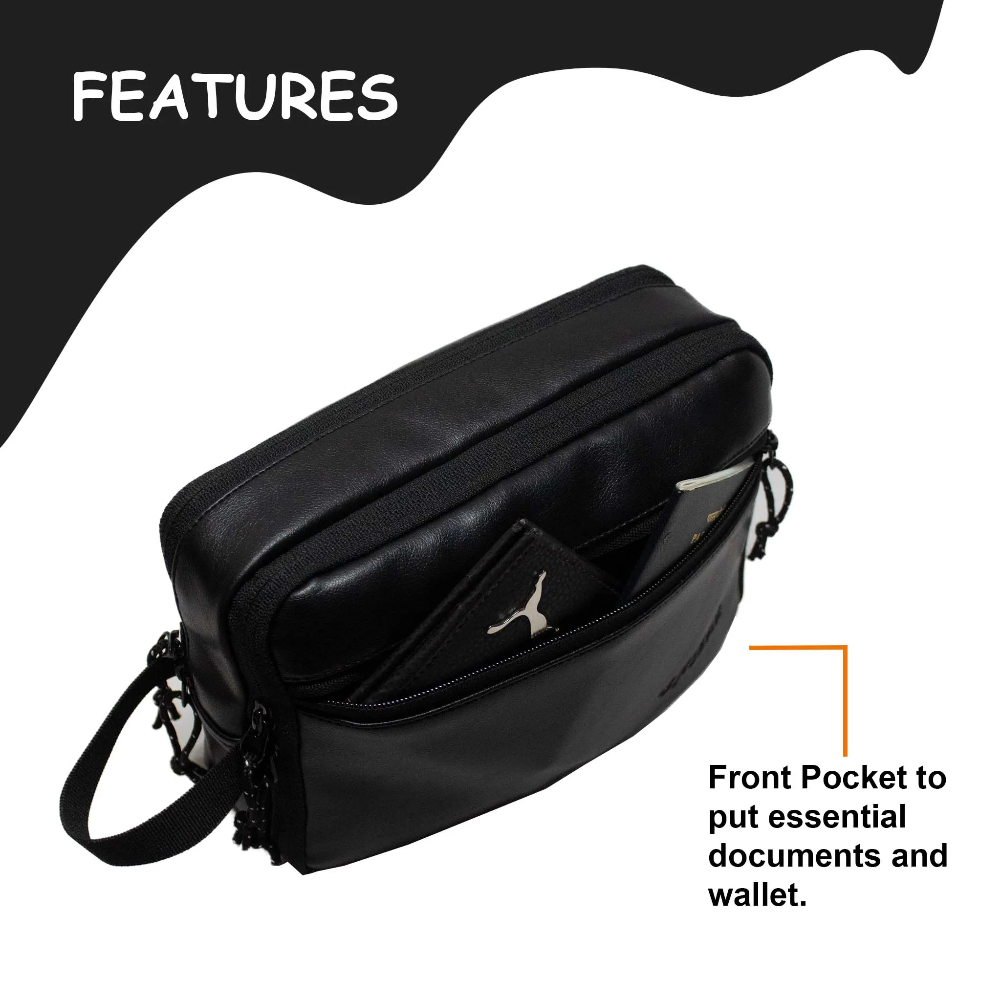 Basho Black Pouch