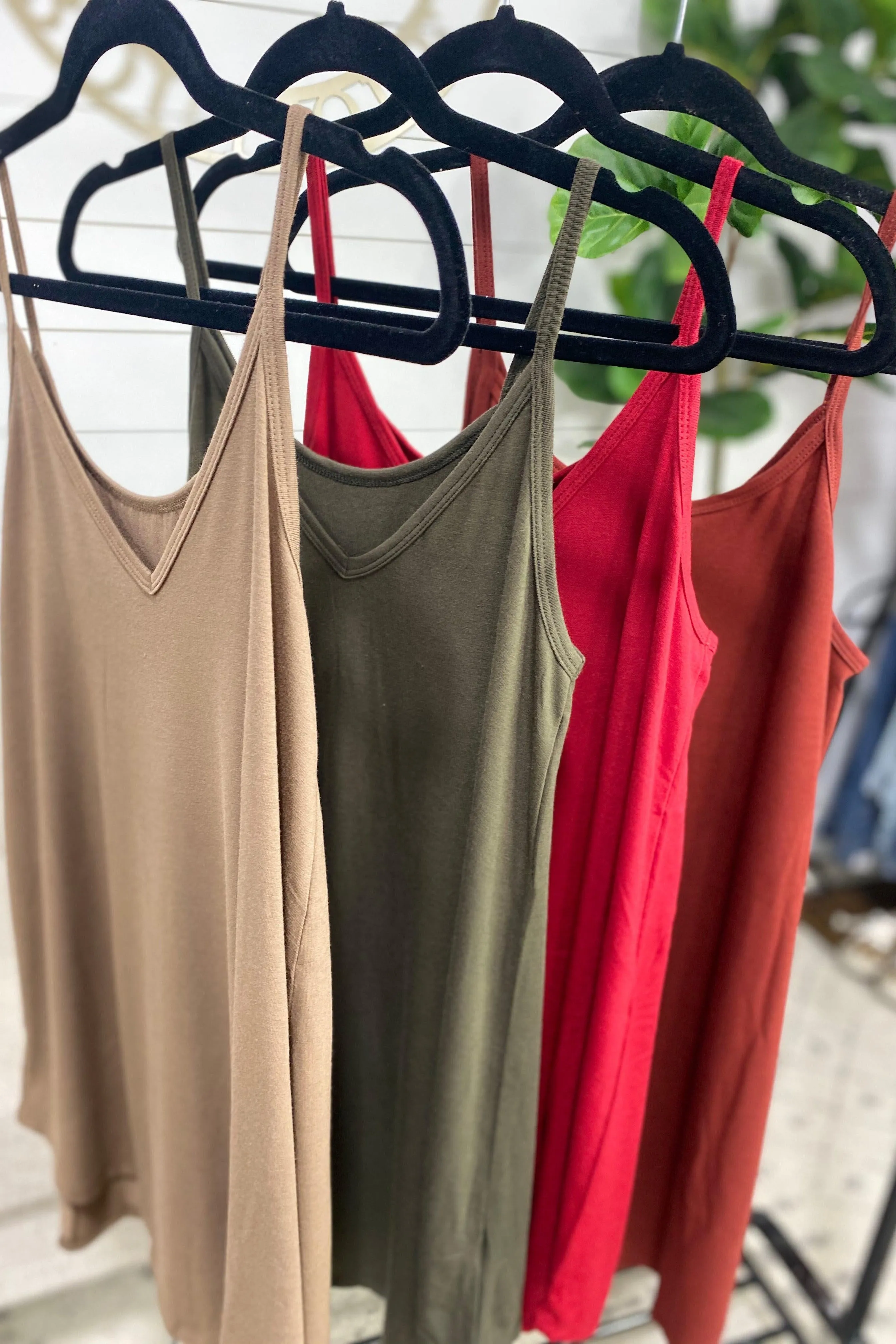 Basic Girl Reversible Tank - FALL COLLECTION {Red, Brick, Black, Olive, Mocha}