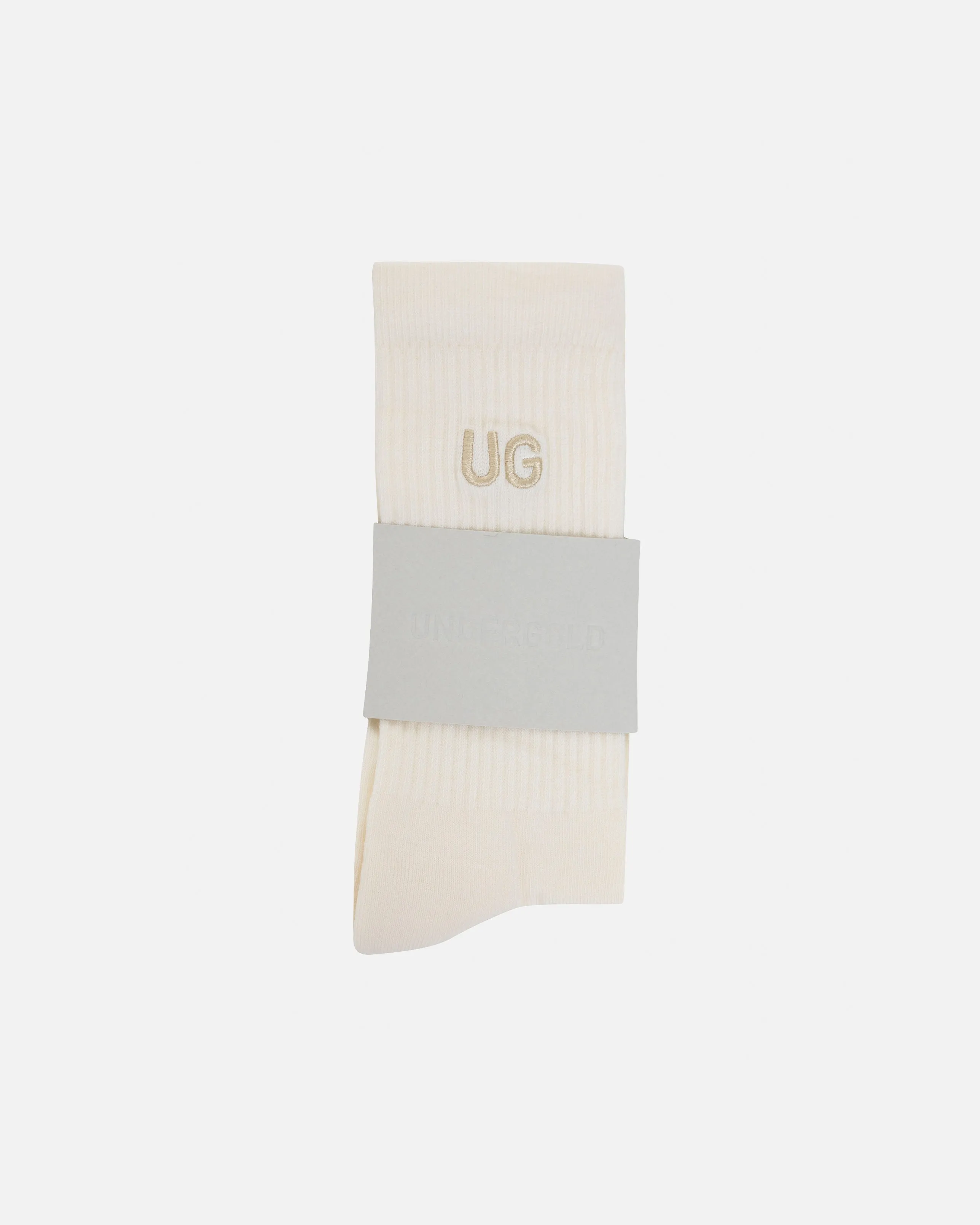 Basics Embroidered UG Socks Cream