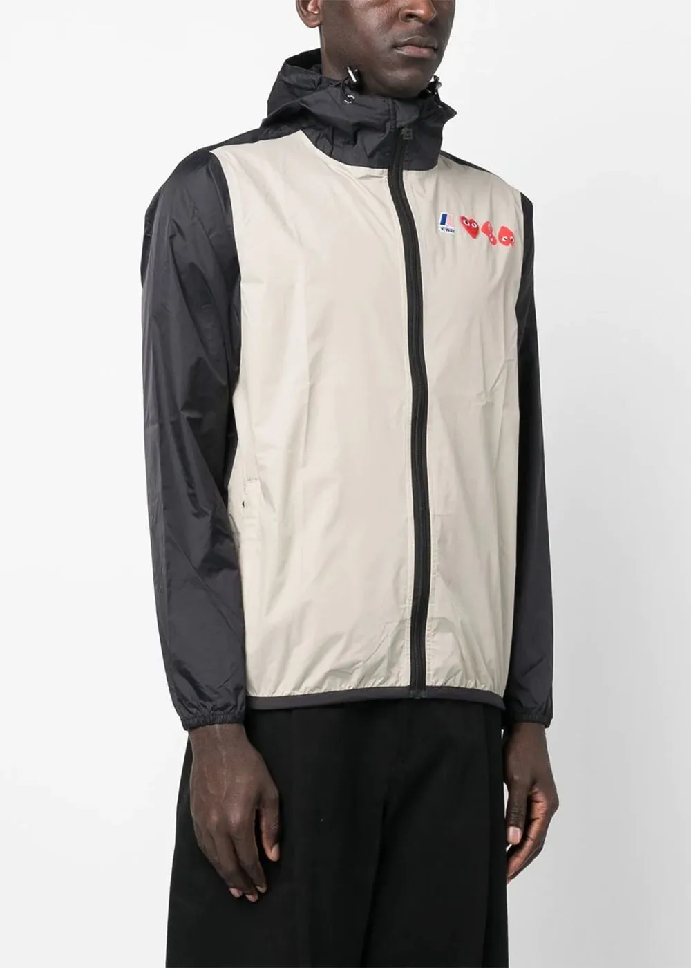 Beige K-Way Zip Jacket