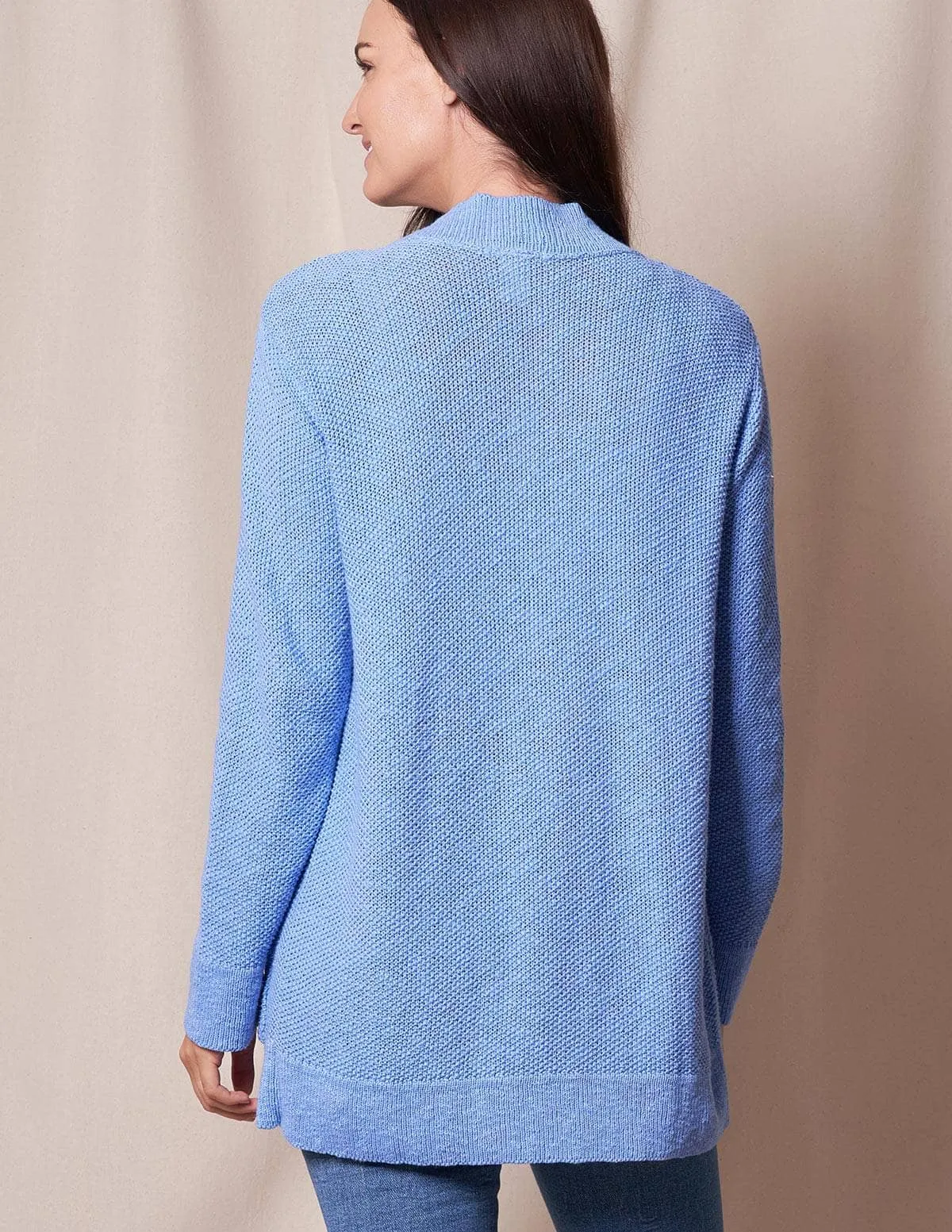 Bella All Cotton Cardigan - Cornflower Only