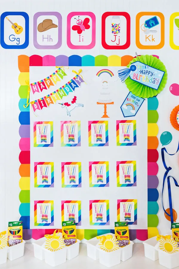 Birthday | Mini Bulletin Board Set | Hello Sunshine | Schoolgirl Style