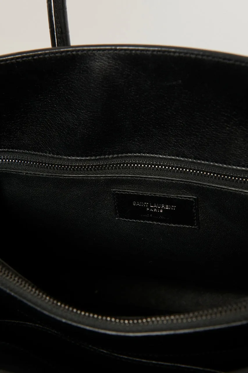 Black Leather Medium 'Sac De Jour' Preowned Bag