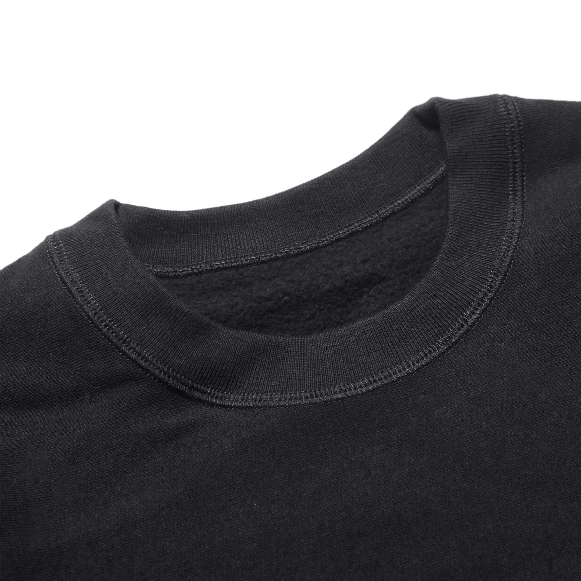 Blacksmith - Cross-Grain Staple Crewneck - Black