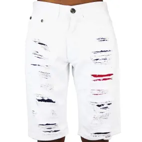 Bleecker & Mercer Ripped Shorts White