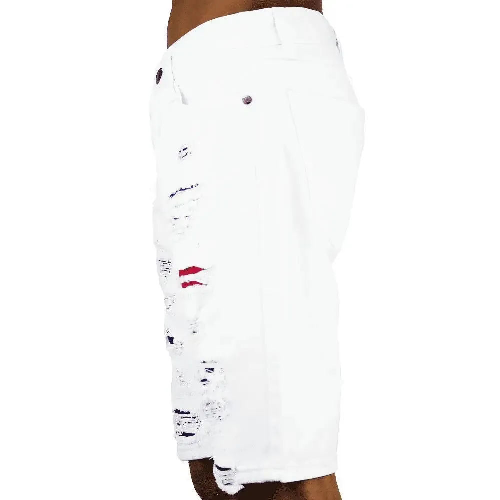 Bleecker & Mercer Ripped Shorts White