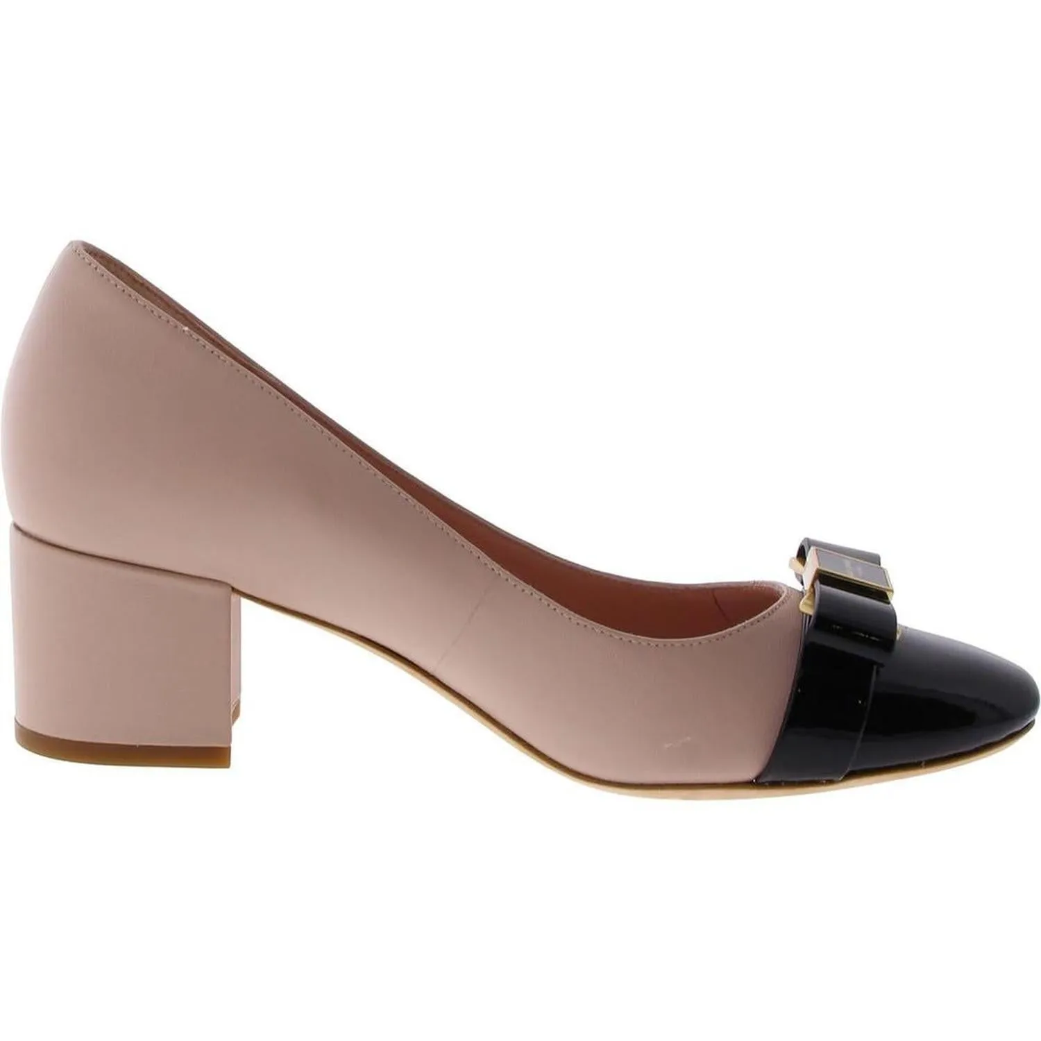 Bowdie Womens Leather Cap toe Pumps