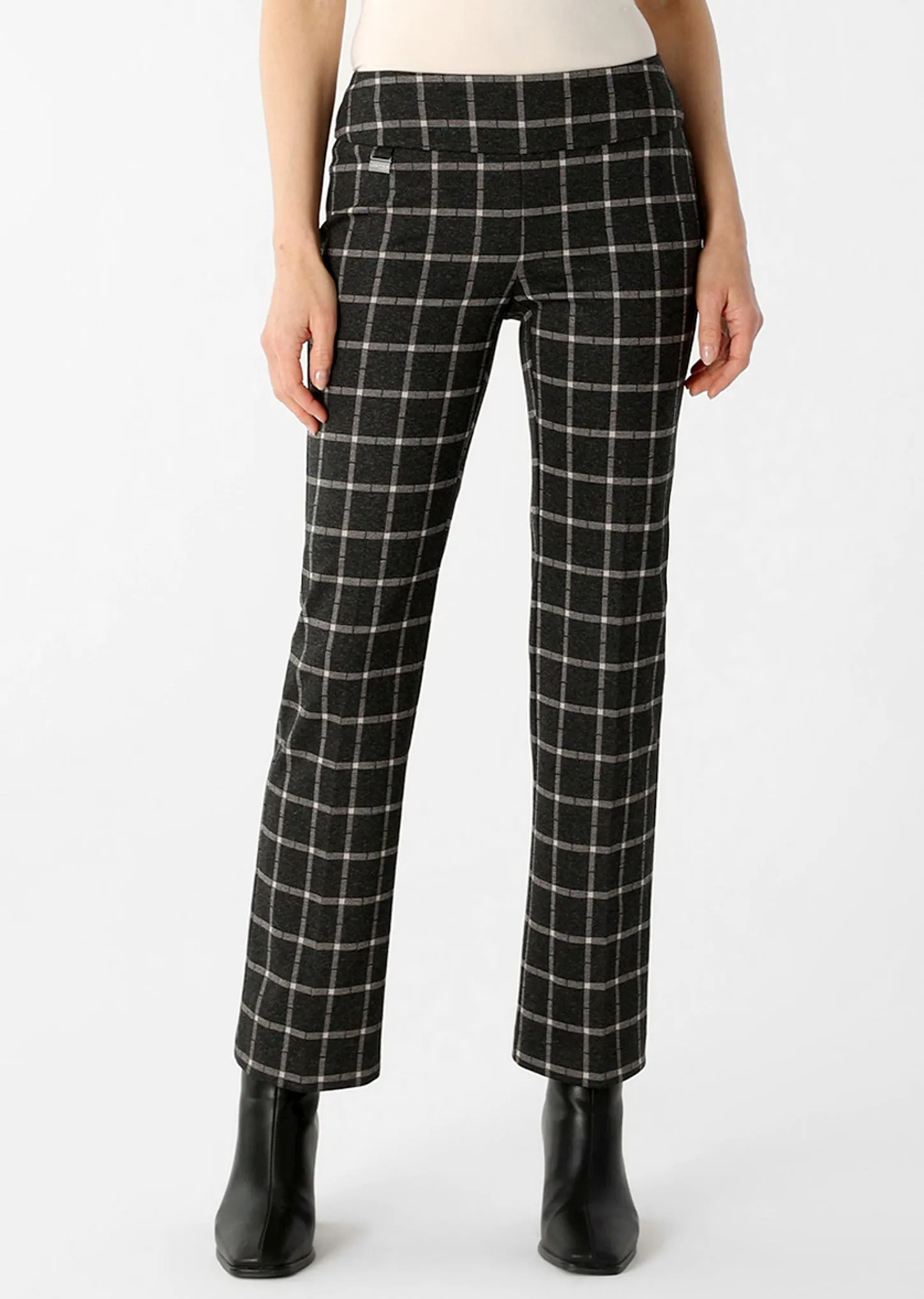 Bradford Plaid Fabric 30" Straight Leg Trouser