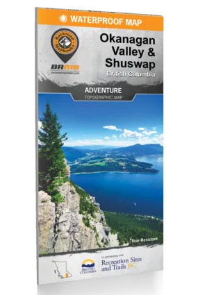 BRMB Okanagan Valley & Shuswap BC Waterproof Map