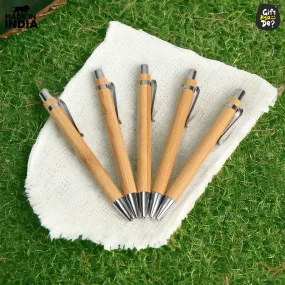 Buy Eco-Friendly Bamboo Pen (Pack Of 5) Online - Gift Kya De