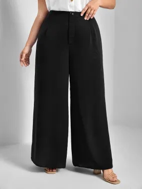 Calça Wide Leg Plissada