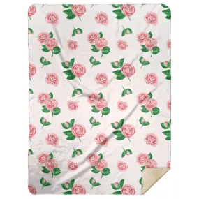 Camellia Plush Throw Blanket 60x80