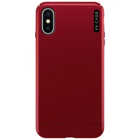 Capa para iPhone XS de Polímero Vermelha Fosca