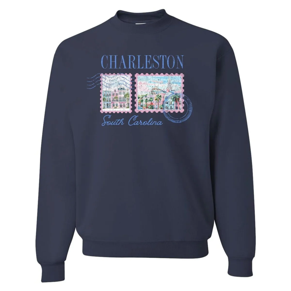 'Charleston Stamp' Crewneck Sweatshirt