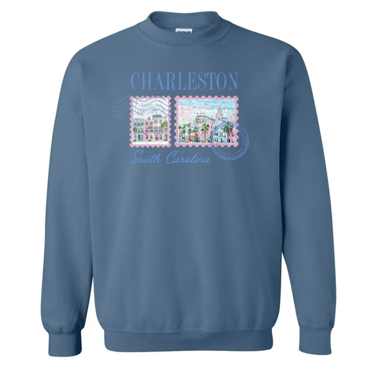 'Charleston Stamp' Crewneck Sweatshirt