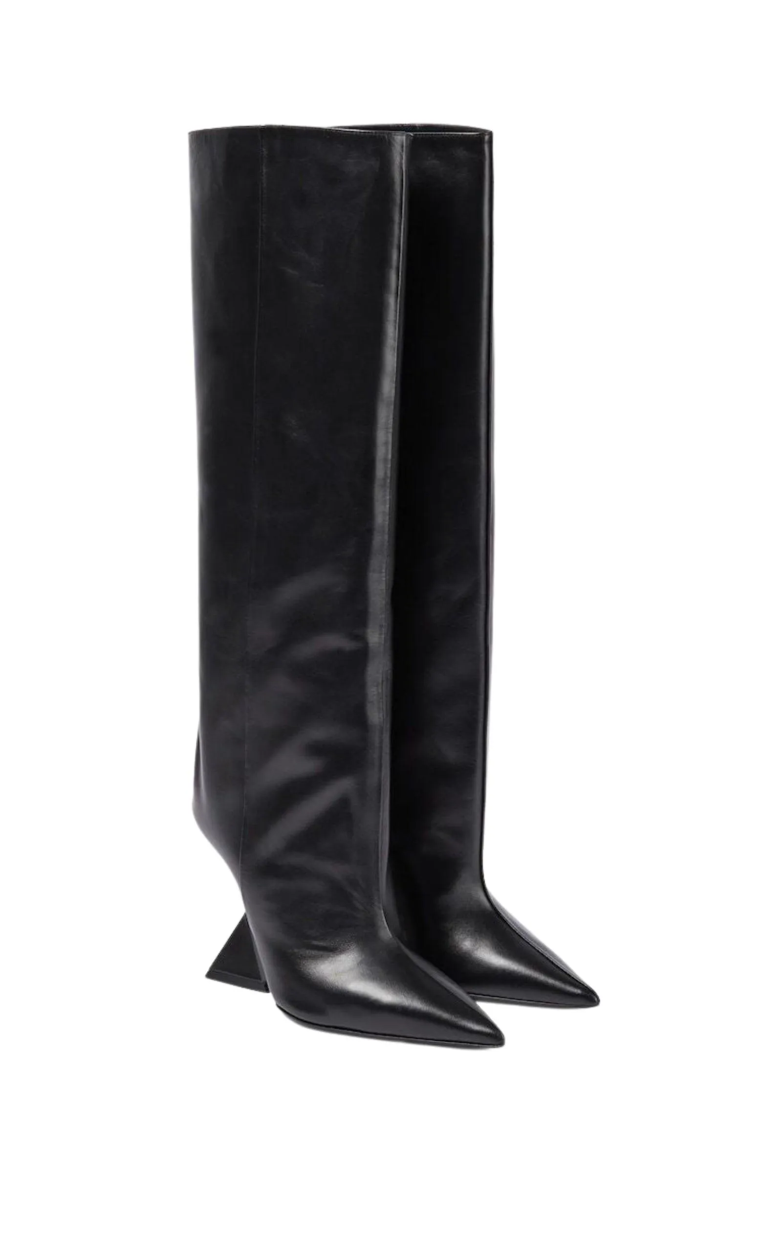 Cheope Leather Wedge Knee-High Boots