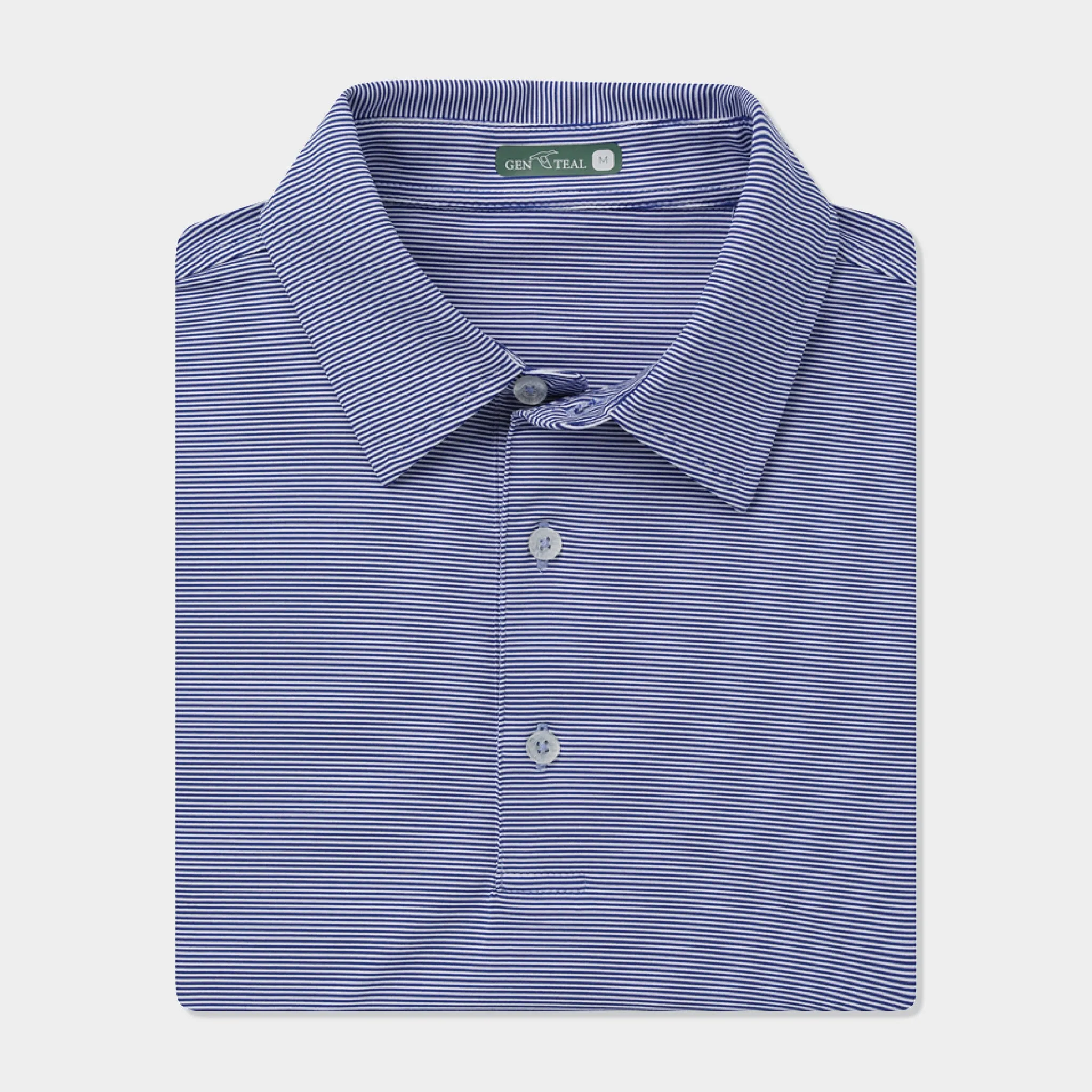 Club Pinstripe Performance Polo