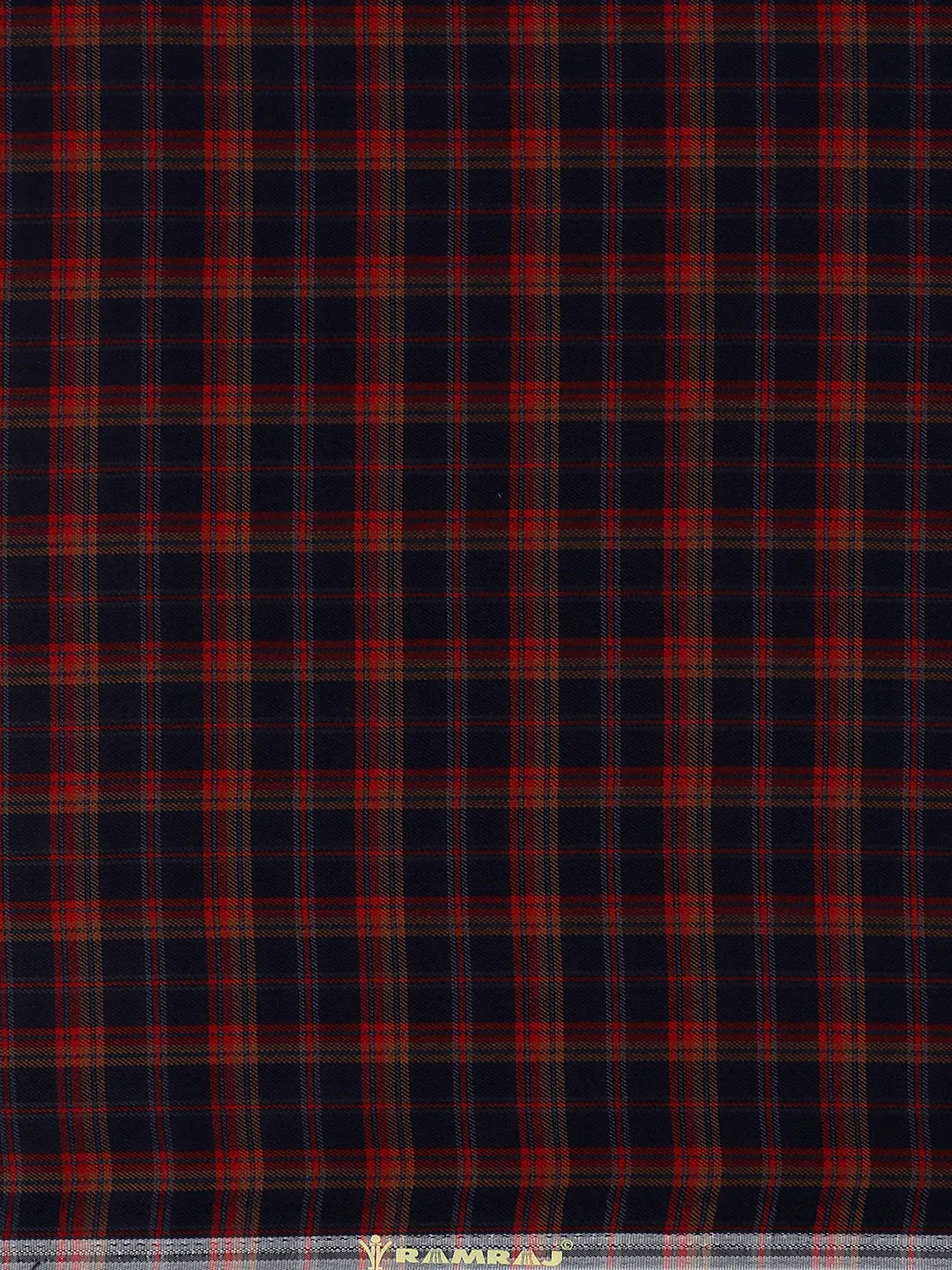 Cotton Red Check Shirt Fabric High Style