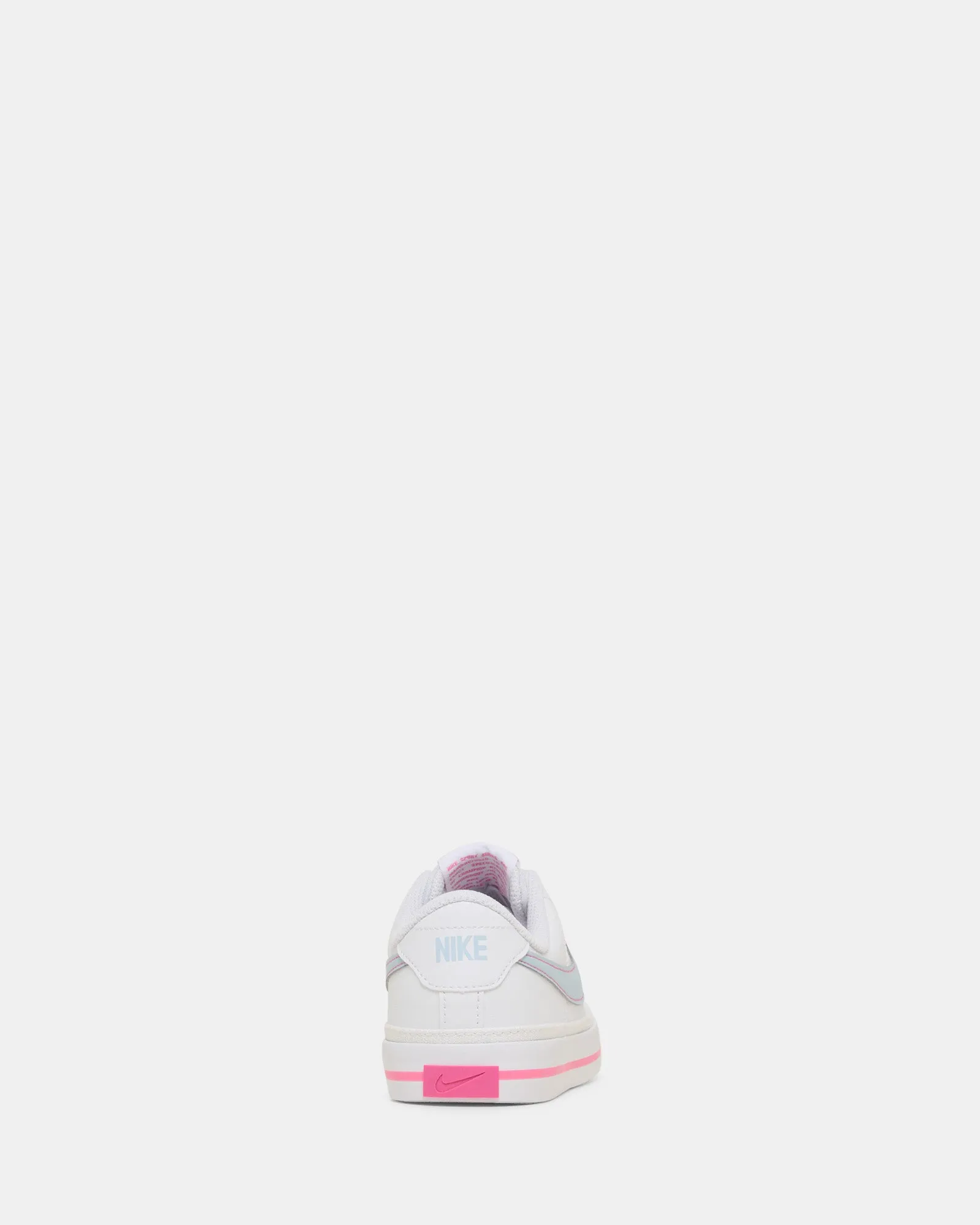 Court Legacy Grade School White/Lt Armory Blue/Pinksicle