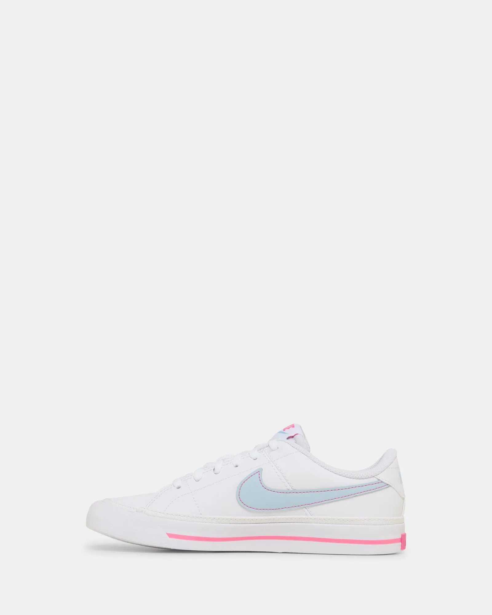 Court Legacy Grade School White/Lt Armory Blue/Pinksicle