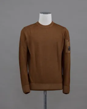 C.P. Company Merino Crew Neck Knit / Bronze