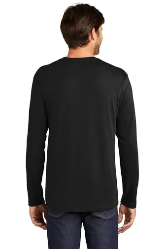 District Perfect Weight Long Sleeve Unisex Tee - Jet Black