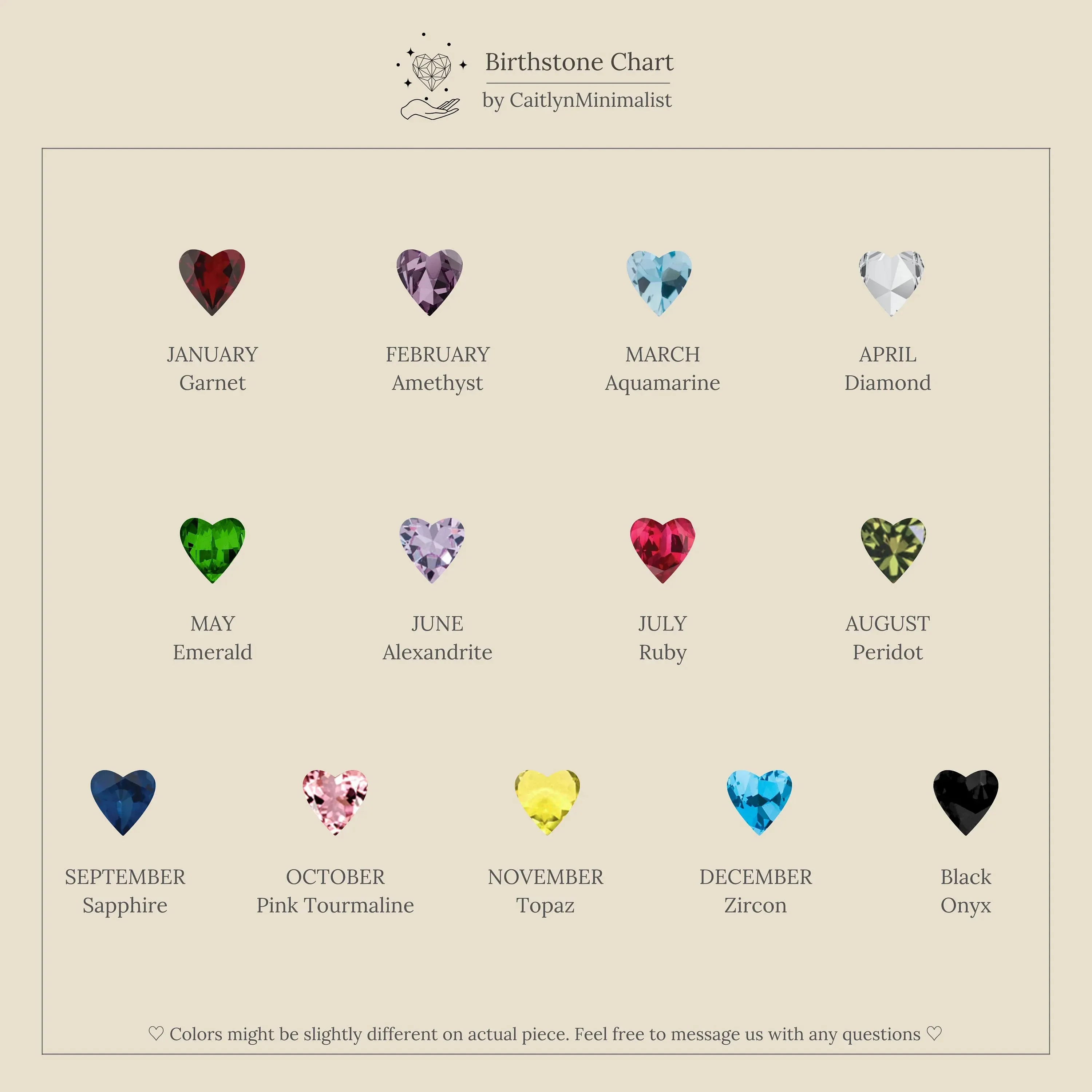 Duo Heart Birthstone Ring